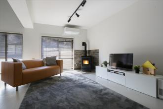 ペレットストーブのある家