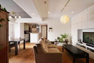 キッチンの壁を壊せば…リビングは素敵な大変身