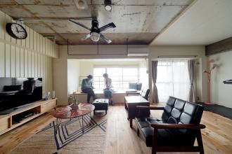 潮風感じるシャビーホワイトの色使い