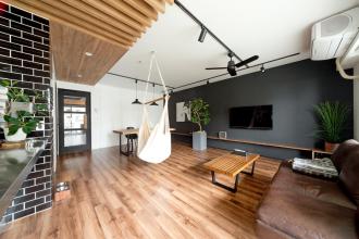 白×黒×ハンモック