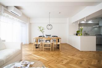 北欧と韓国インテリアをドッキング、広いリビングのある家