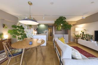 プチジャングルなリビングを楽しむ暮らし