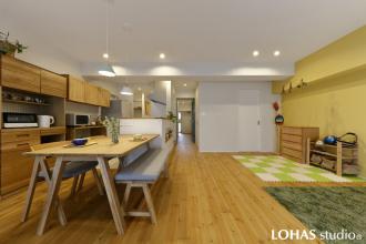 元気なビタミンカラーで創る！「行き止まり」のない家