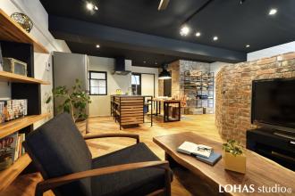 築40年 インナーガレージのある男前ブルックリン