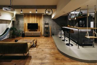 BARのある大人空間へのリノベーション