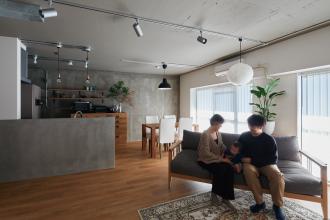 緑おちつく心地の良い空間-有機×無機の調和-