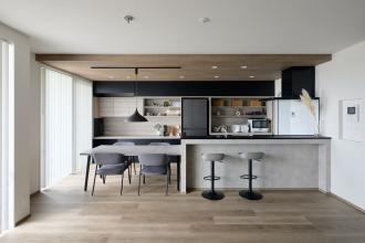 造作家具でミセル 家族の集う場所