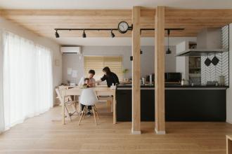 1階全体を広々LDKに