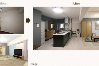 老朽化した賃貸マンションをシック＆フェミニンな理想の住まいに