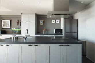 リビングダイニングの広さはそのまま、造作した二段ベッドで個室を増やした3LDK。