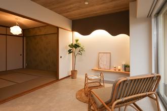 天然木の『耳』を活かしたリビング！マンションフルリノベーション！